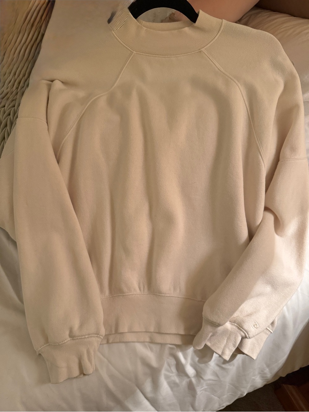 PINK Victoria's Secret Cream Crewneck Sweatshirt